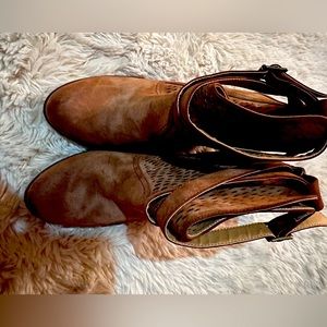 Not Rated Heeled Booties with Strapping Detail